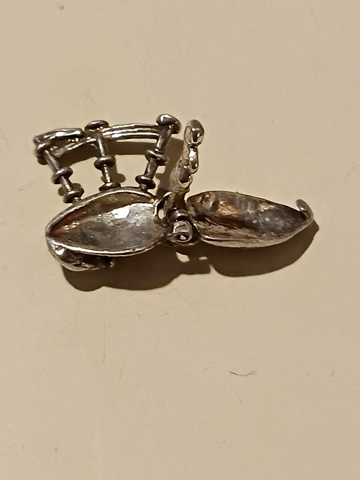 Vintage Metal Bagpipes Dangle Charm Pendant – Music Theme, No Stone, Charm Style