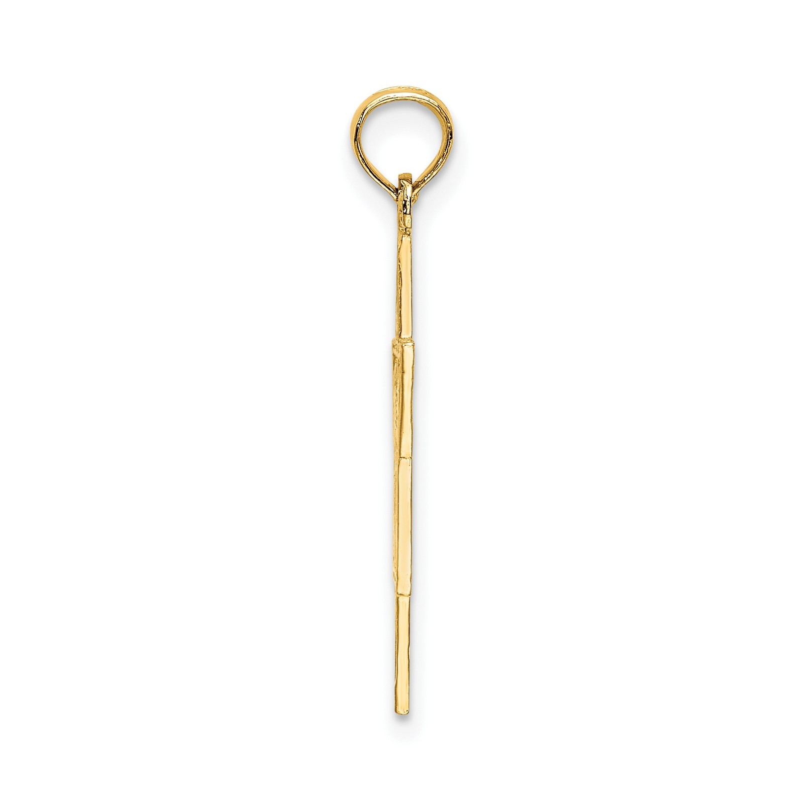 14k Yellow Gold Star of David Pendant Chai Symbol Floral Judaica Necklace