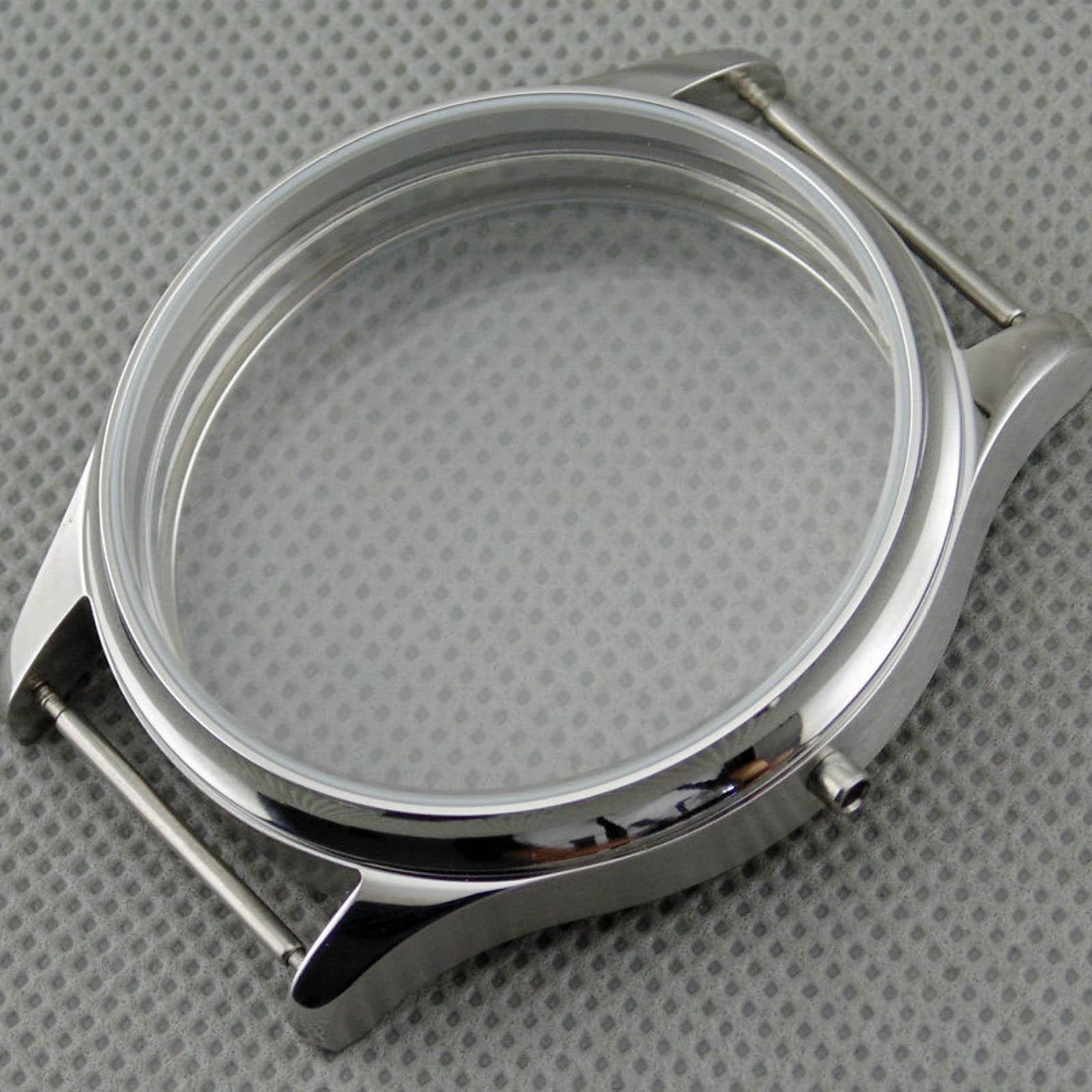 Original 44mm Stainless Steel Watch Case For Seagull ST3600/ST3621 ETA 6497/6498