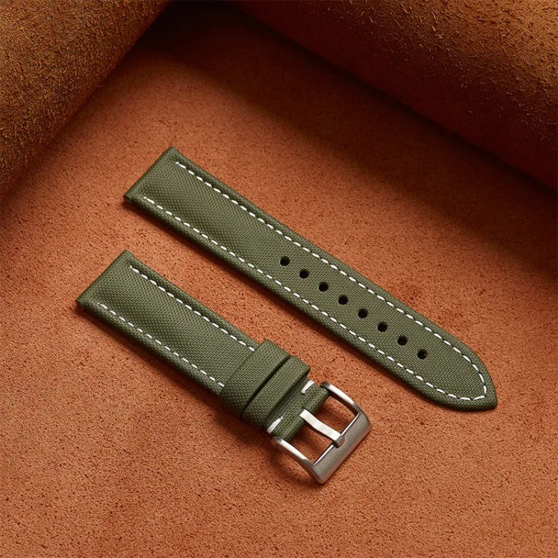 Nylon Canvas Watch Strap 18 19 20mm 21 22mm 23mm 24mm Sailcloth Waterproof Band