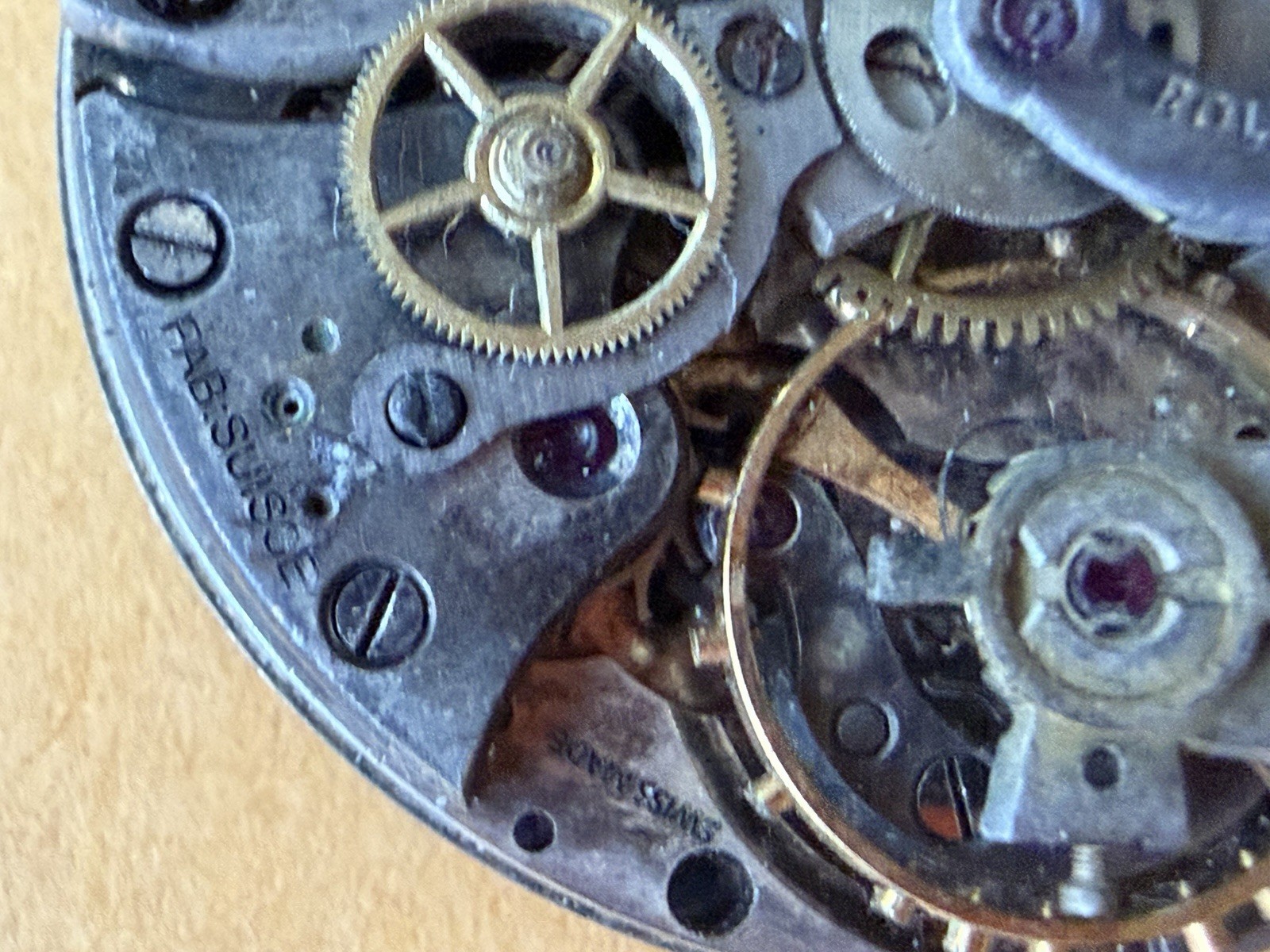 Rolex vintage circa 1940s Valjoux 71 chronograph movement/dial