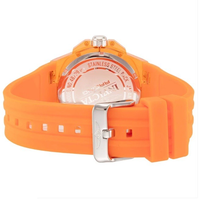 Invicta Men’s 48.5mm Racing Cyclone Quartz Chronograph Tone Orange Watch