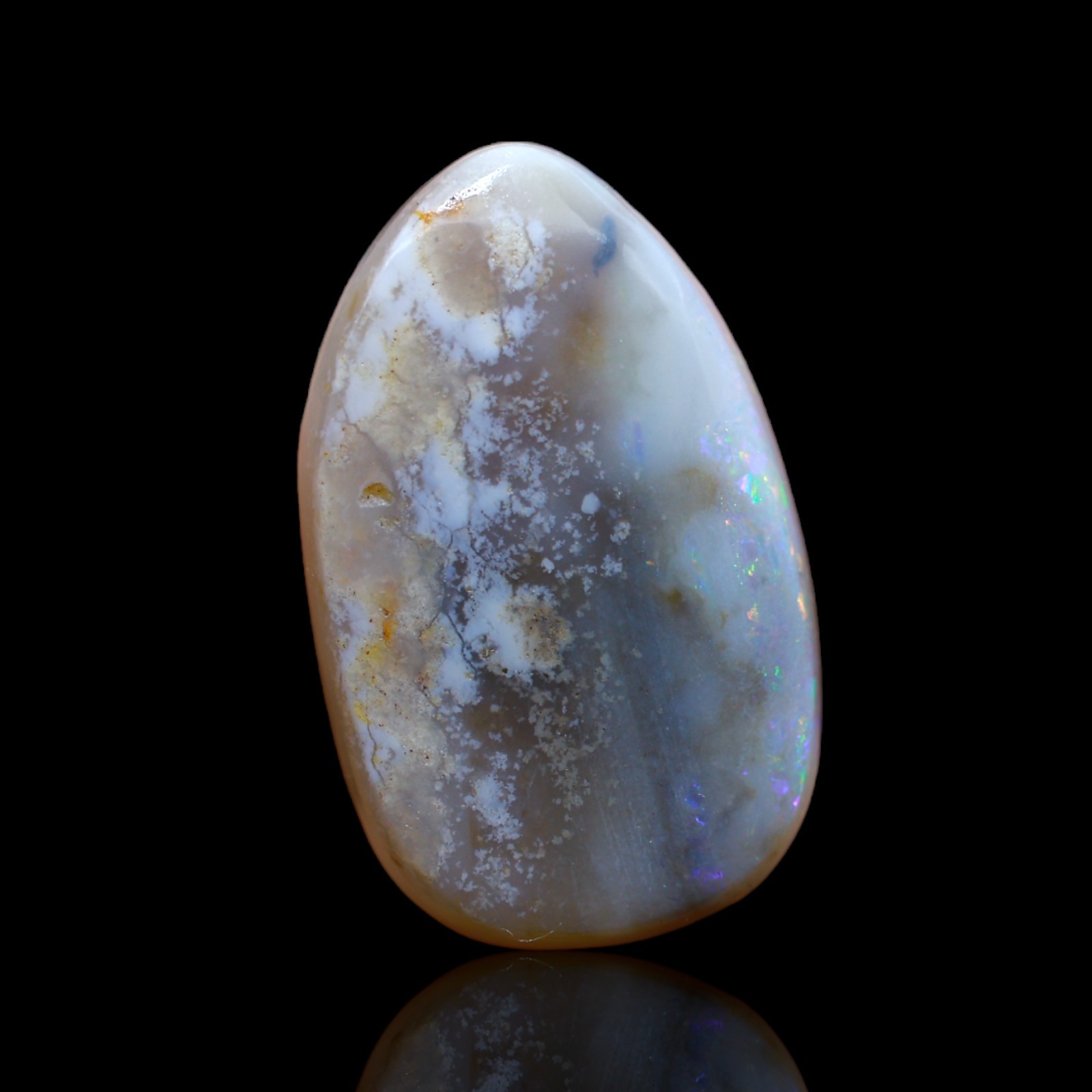 10.95 Cts Natural Australian Fire Opal Wirewrap Cabochon Gemstone 22x13x5 mm