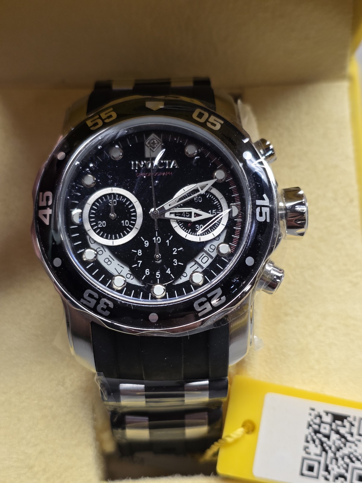 Men’s OVERSIZED CHRONOGRAPH Watch INVICTA “Pro Diver” 6977