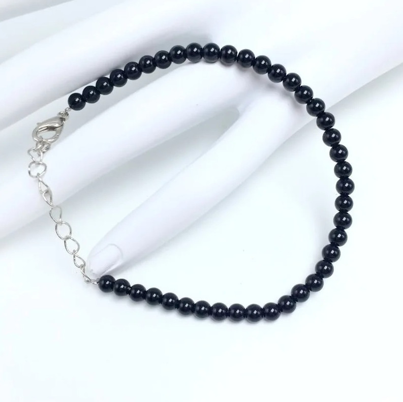 1 pc 4mm Chakra Bead Bracelet Natural Stone Yoga Energy Bangle