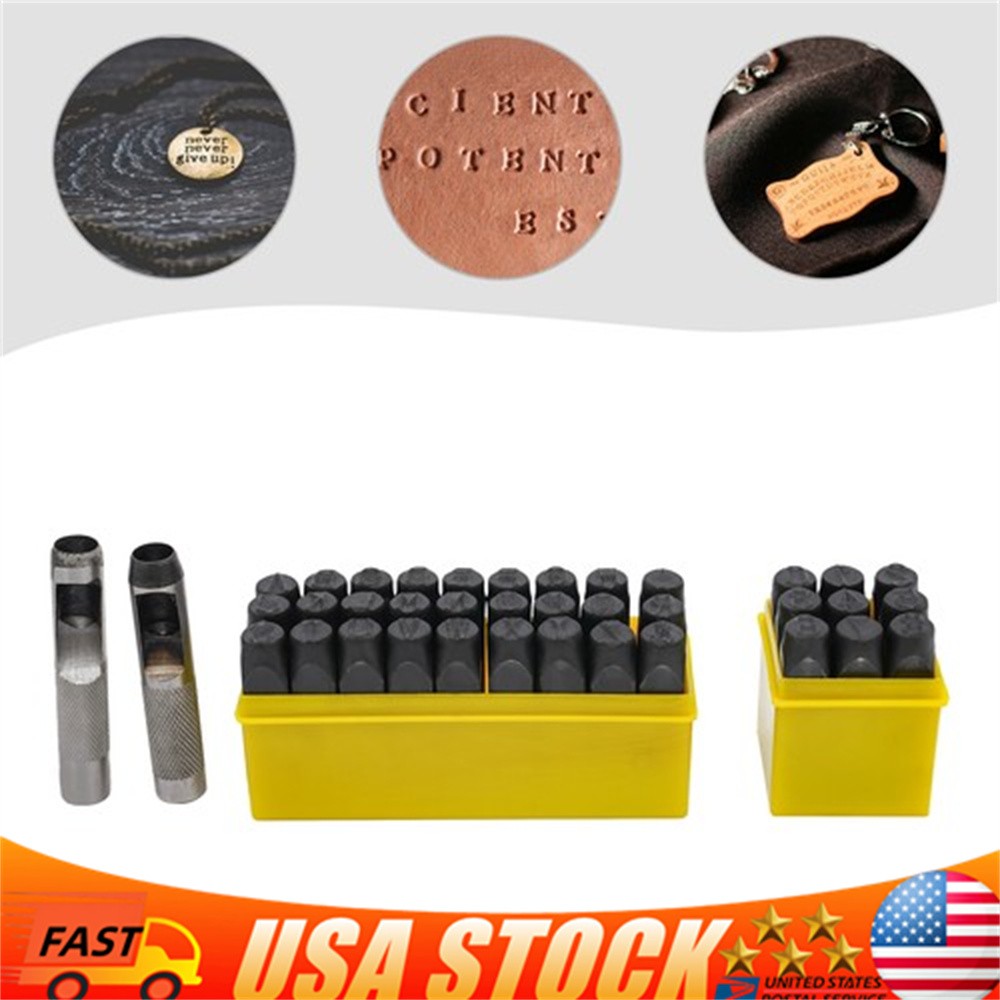 Letter & Number Steel Punch Stamp Set 36 Piece Stamping Set 0.5in 12.5mm