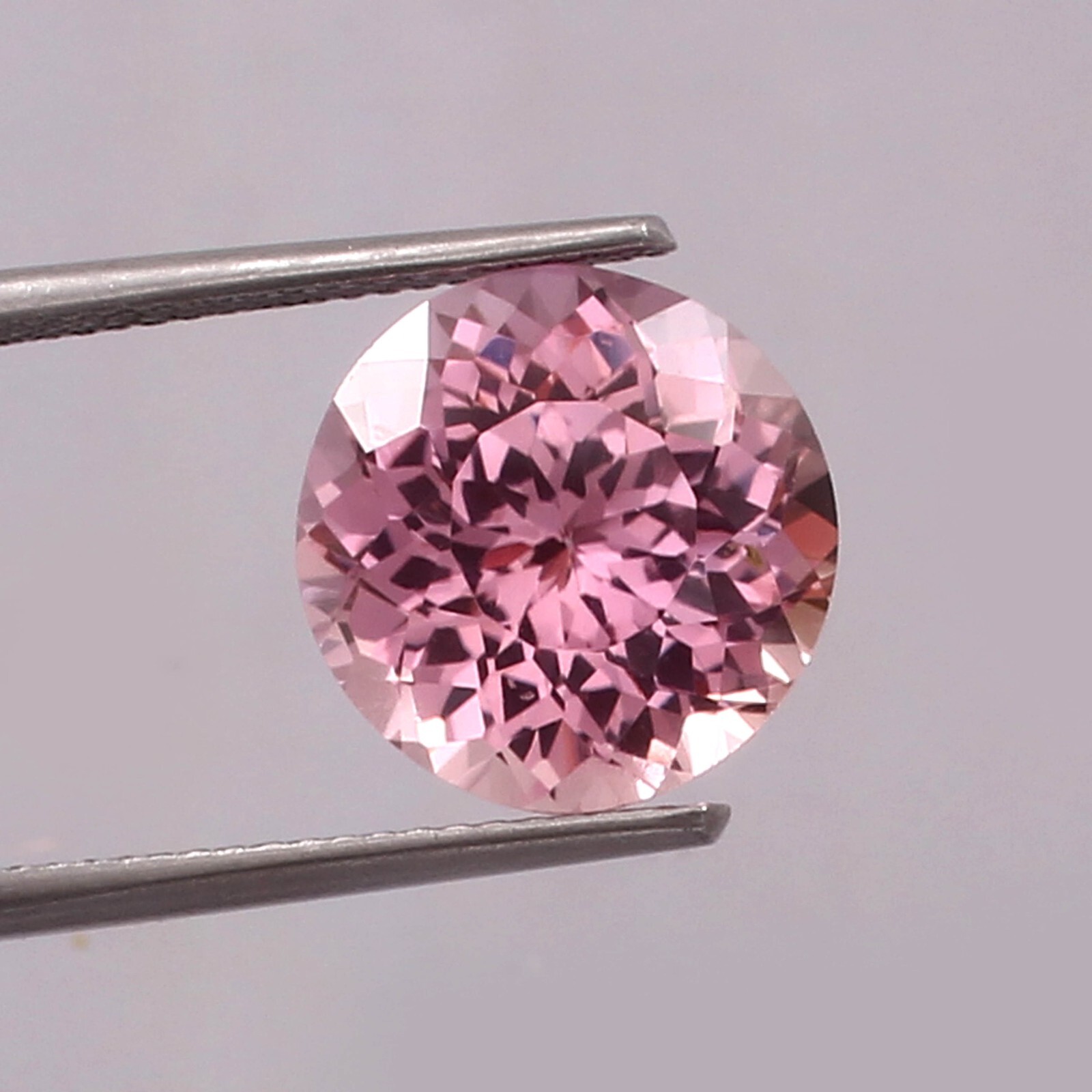 AAA Natural Pink Ceylon Padparadscha Sapphire Loose Round Gemstone Cut 11.50 MM
