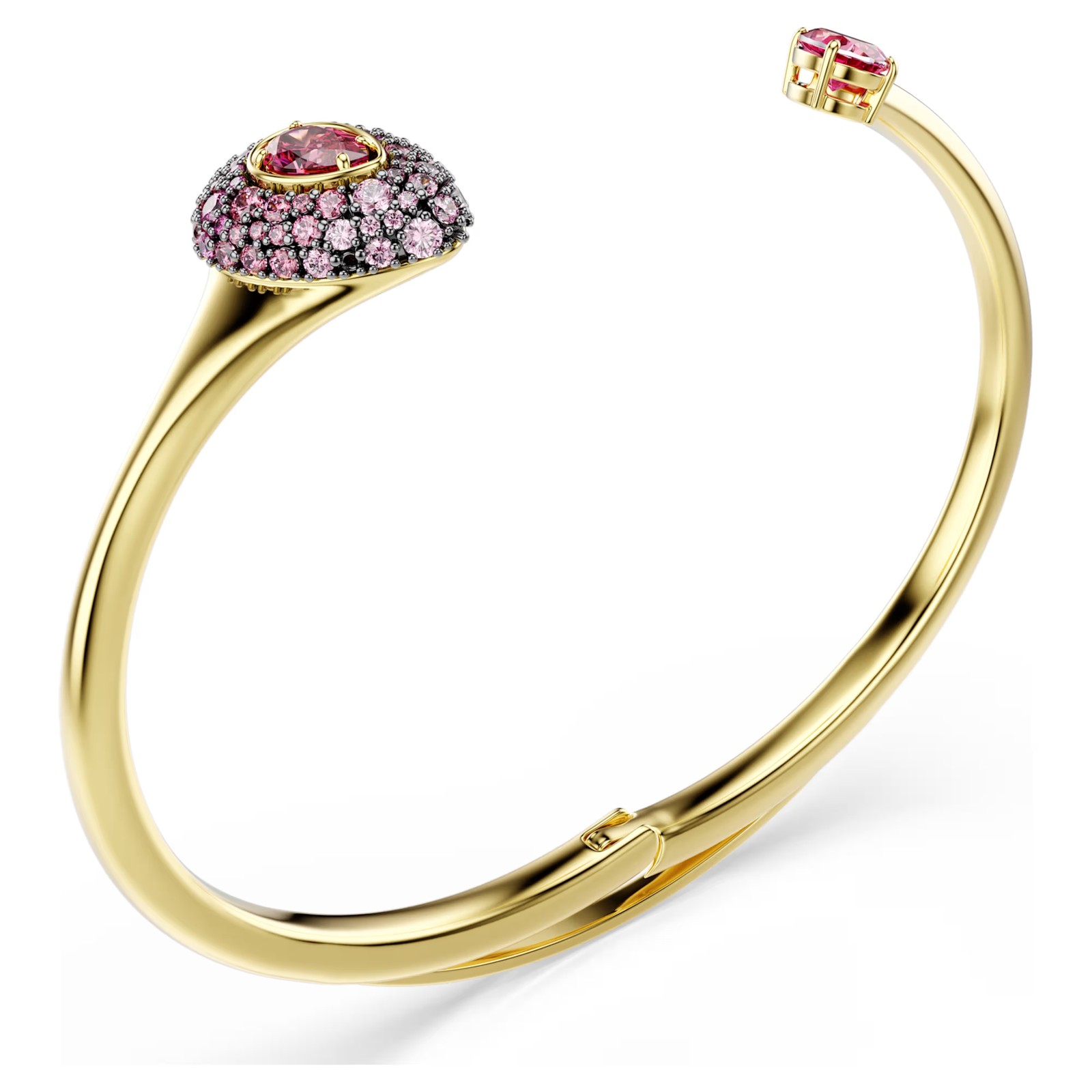 Swarovski Zirconia Sublima Bangle, Pear Cut, Red, 18K Gold Plated 5752895 Size M