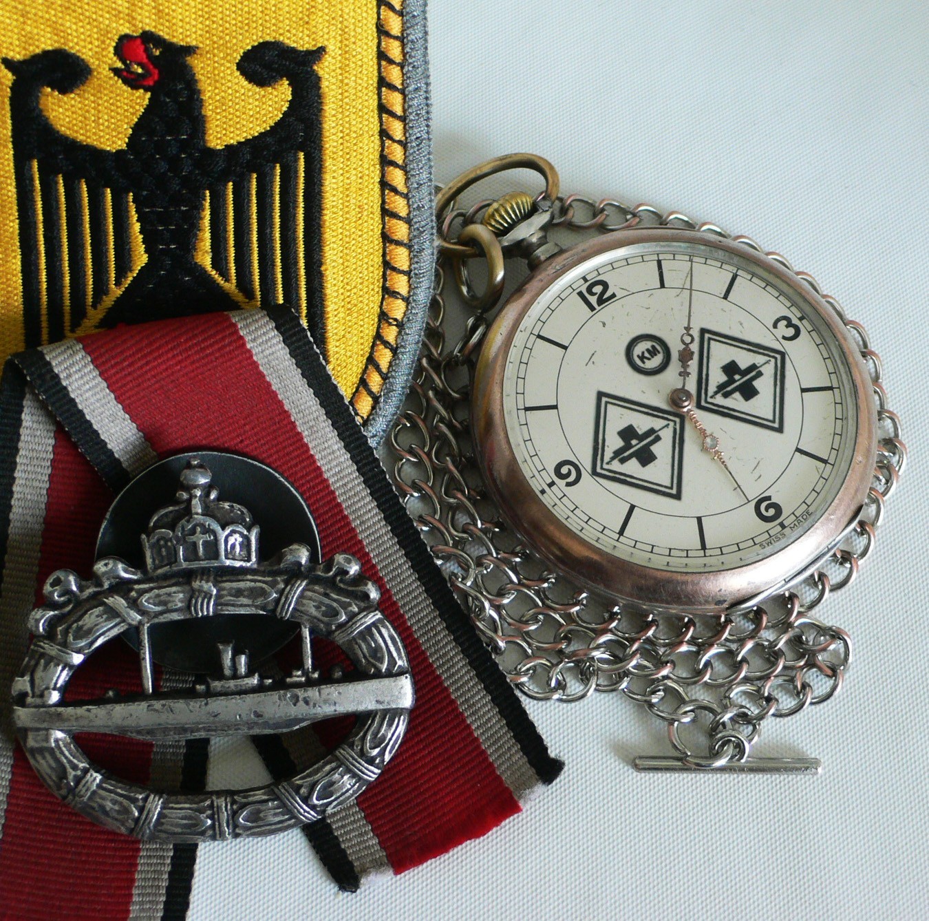 WATCH GERMAN WW2 U-Boat U-866 10.FL Kriegsmarine Navy Chopard L.U.C Pocket Watch