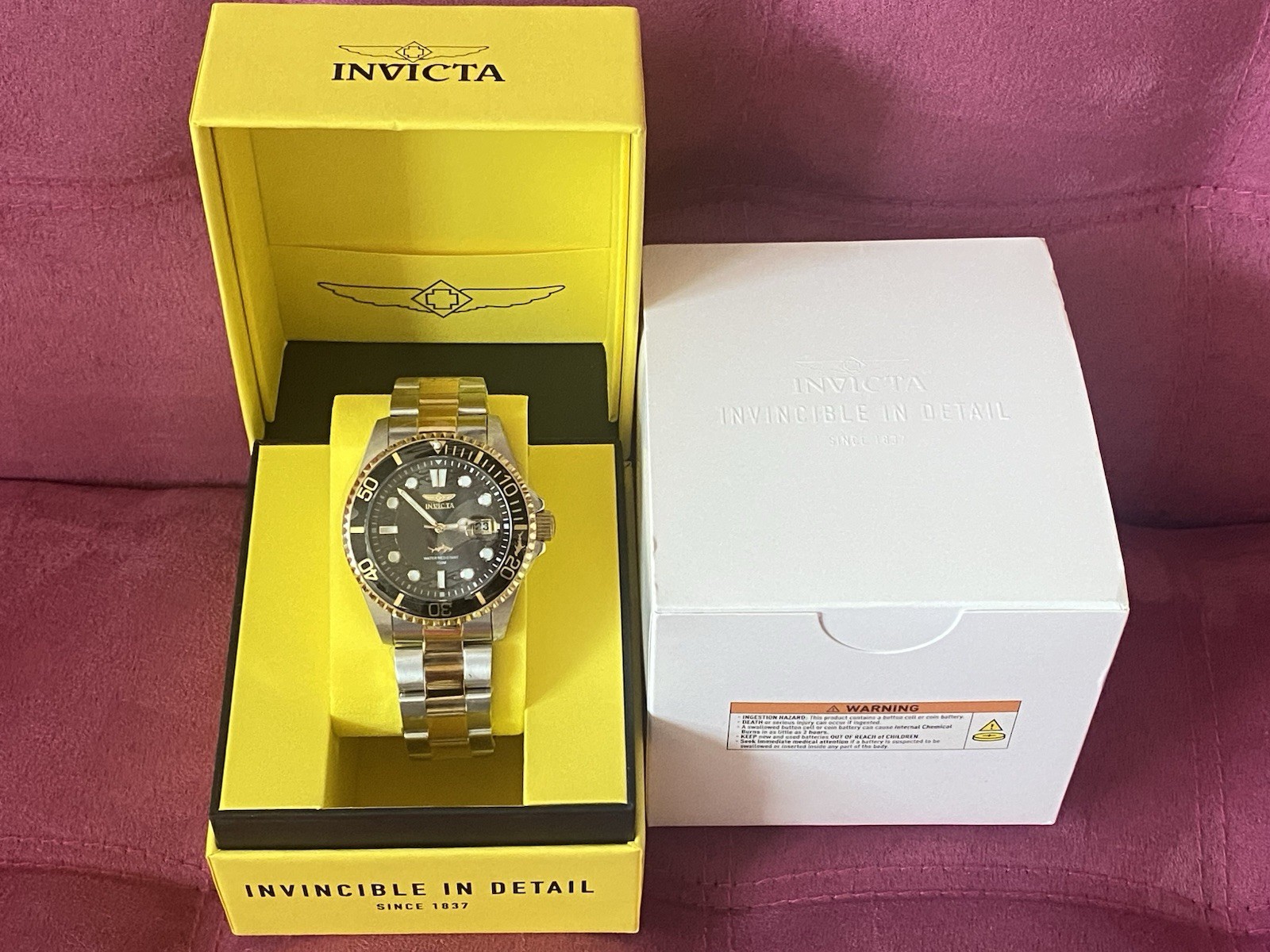 Brand New Invicta Pro Diver Currentwave Men’s Watch 43mm Steel Gold (30023) New