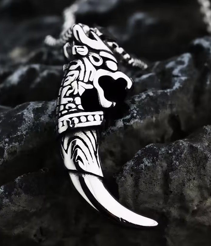 Stainless Steel 3D Dragon Necklace with 60 cm (23.62 in) chain