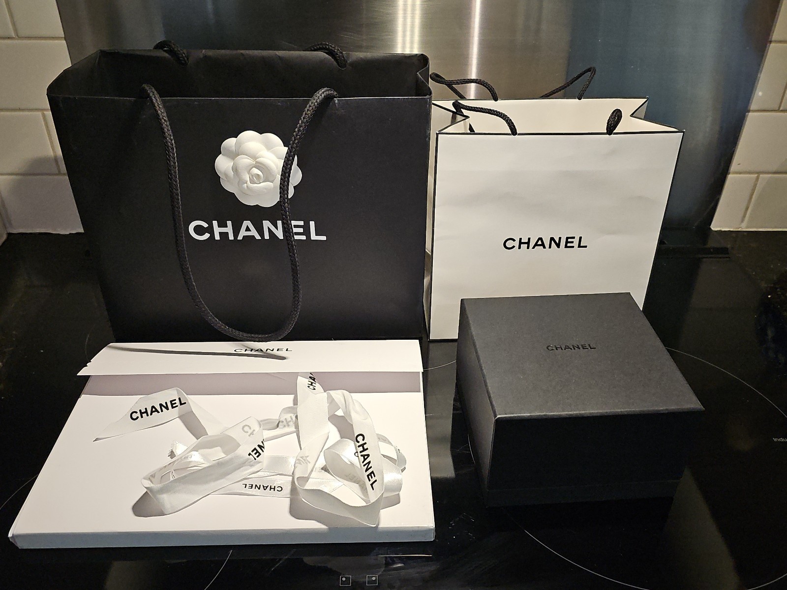CHANEL Première Ribbon Watch 18K YG, Diamond Dial, 6mo old cost $12600