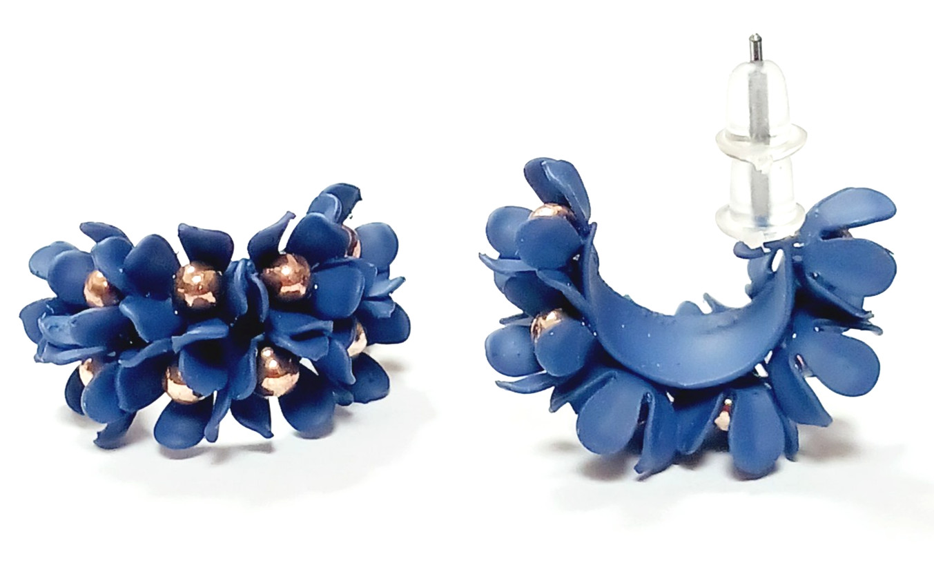 Womens Flower Earrings, One Pair – Please Choose Color