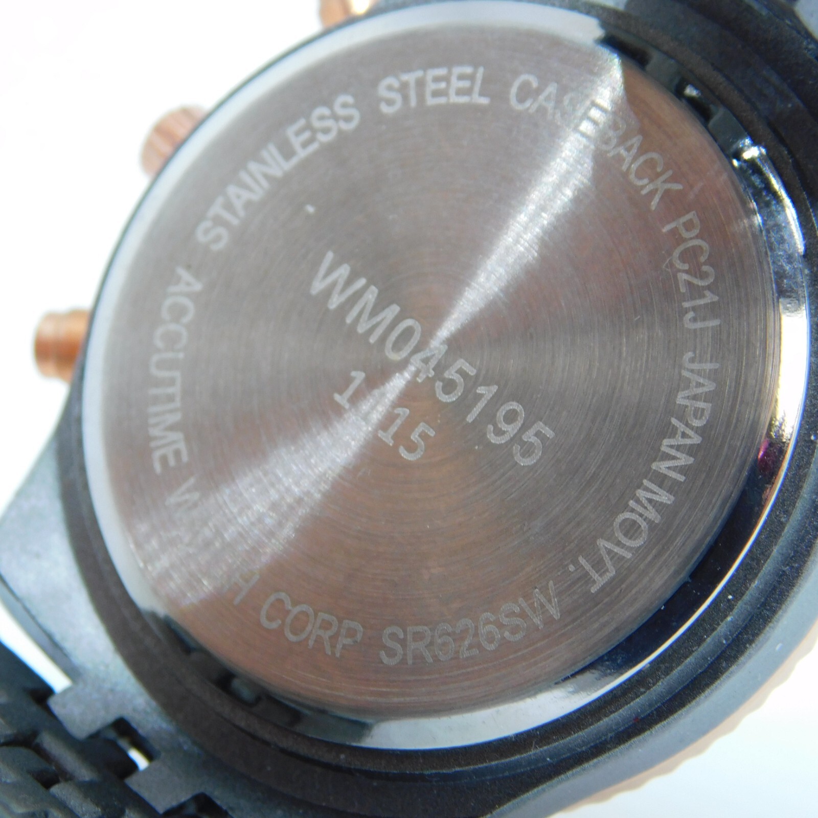 ACCUTIME WATCH CORP. WM045195 Quartz Unisex Watch Sz. 6 3/4″ New Battery