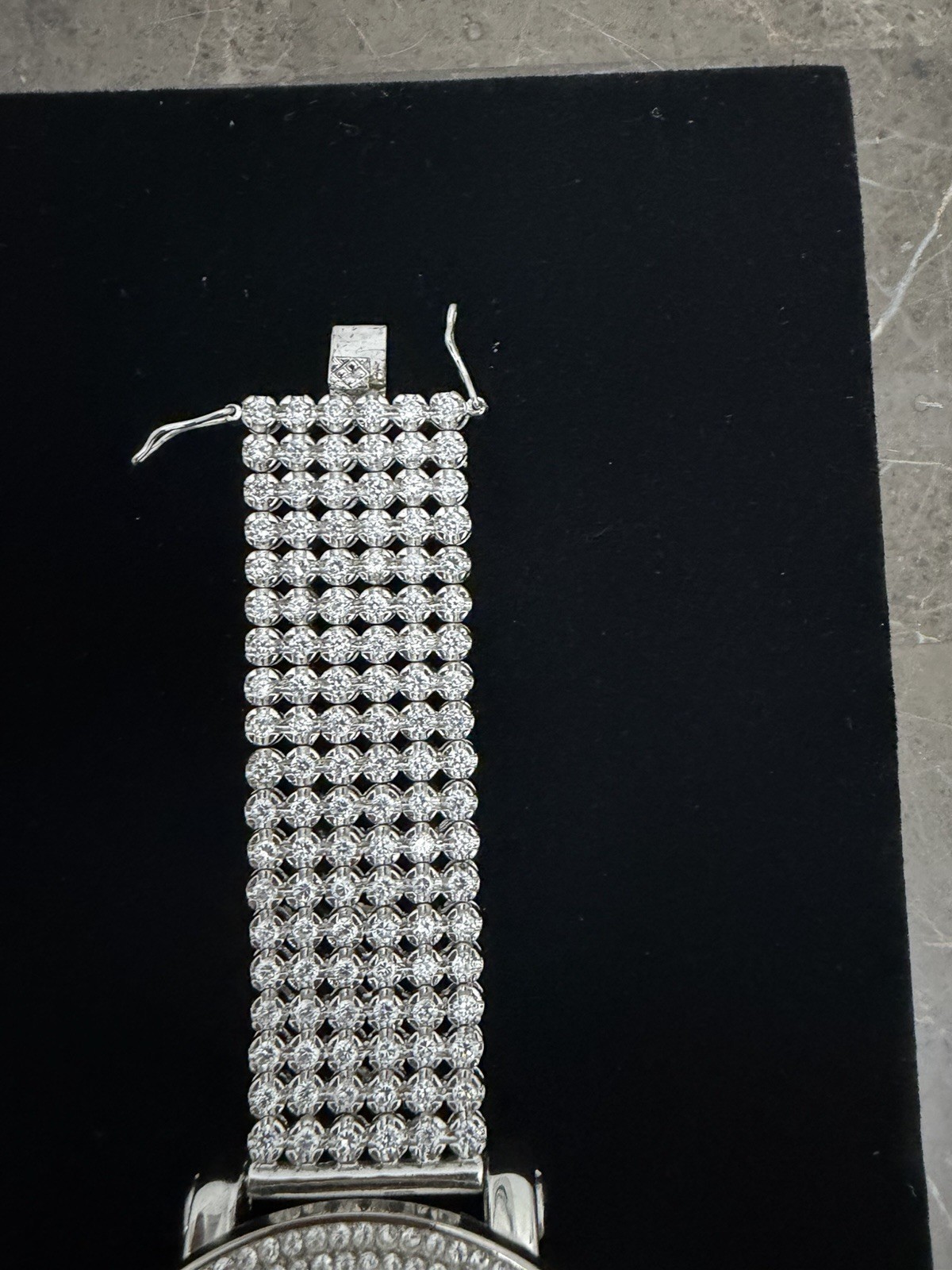 Stainless Steel Techno Pave Iced Out Men’s Watch
