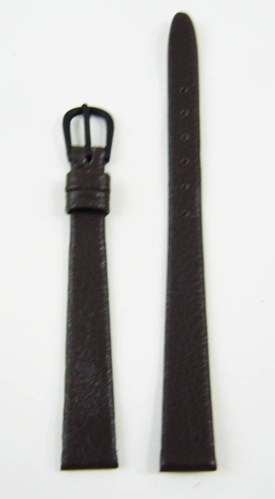 Watch Strap Replacement Smooth Leather Grey 10MM