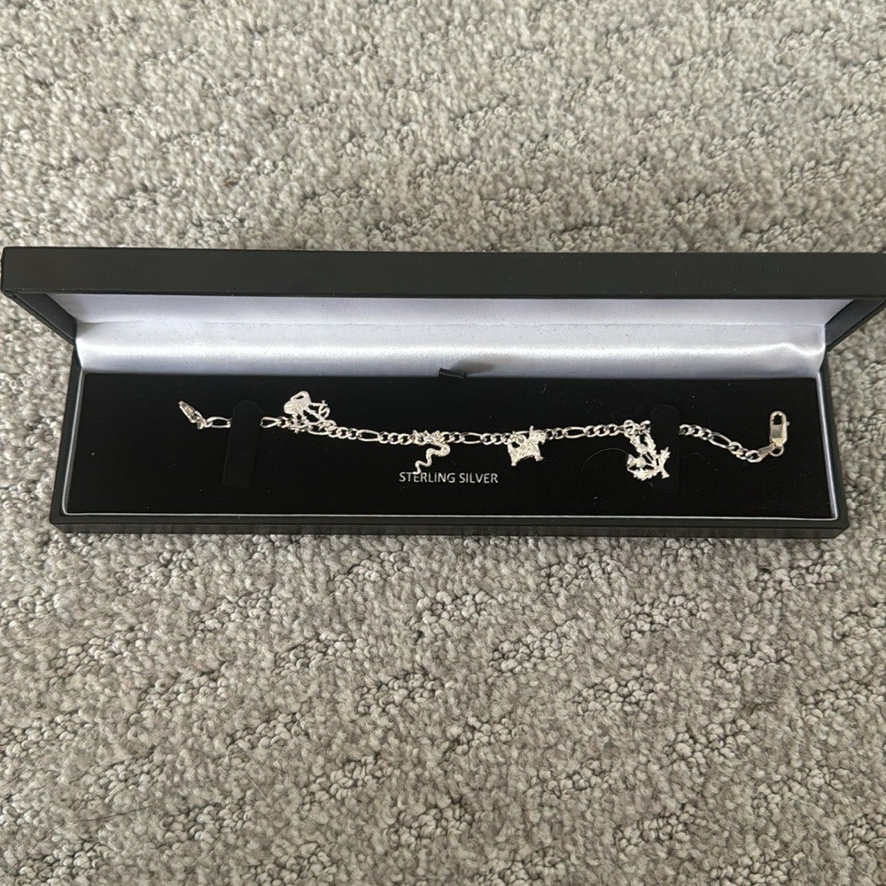 NWOT Alexander Castle Sterling Silver Scottish Charm Bracelet 🏰