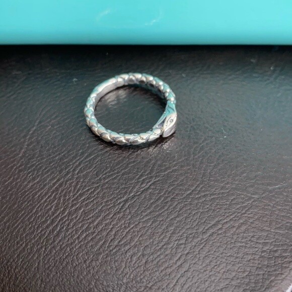 925 Sterling Silver Ouroboros Uroboros Snake Thumb Ring Any / All Size