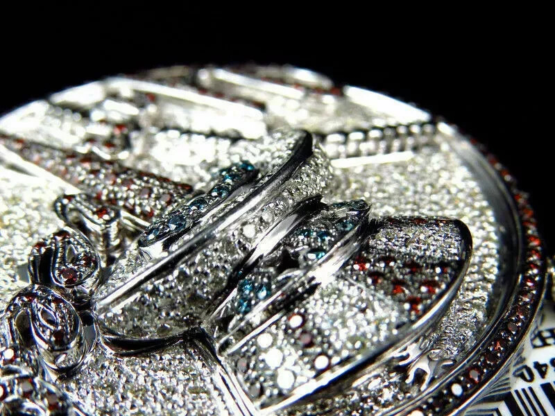 6.38Ct Lab Created Diamond New York Yankees Pendant 10K White Gold Over