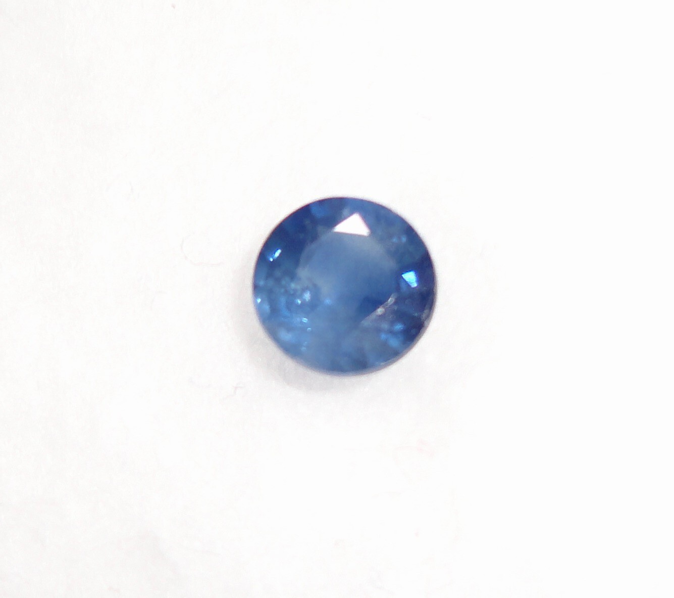 4.9 mm Rare Round Cornflower Blue 0.57 Ct Montana Sapphire Gemstone