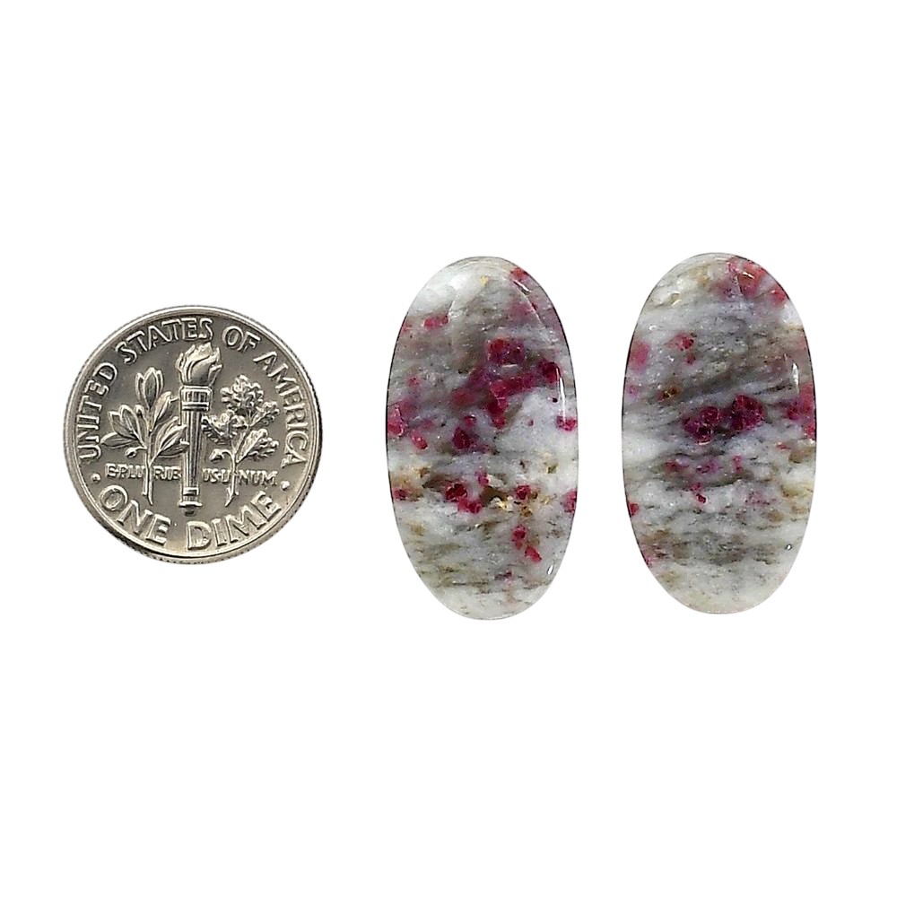 Natural Cinnabar 13.4×24.7×4.7 mm Oval Shape Polished Gemstone LS51-06757