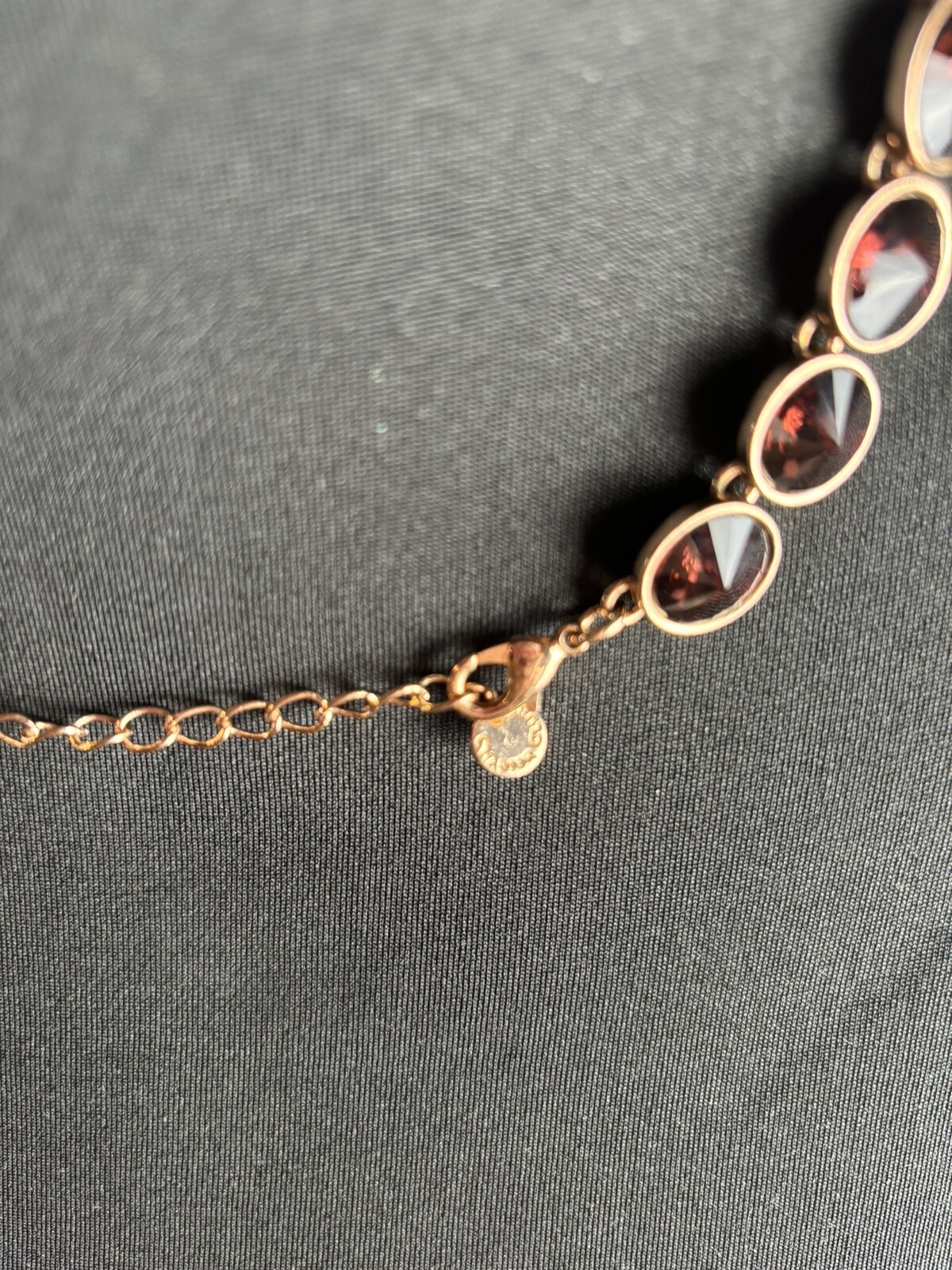 Charter Club Necklace Deep Purple Stones In Gold Tone 19 Inch From Macy’s