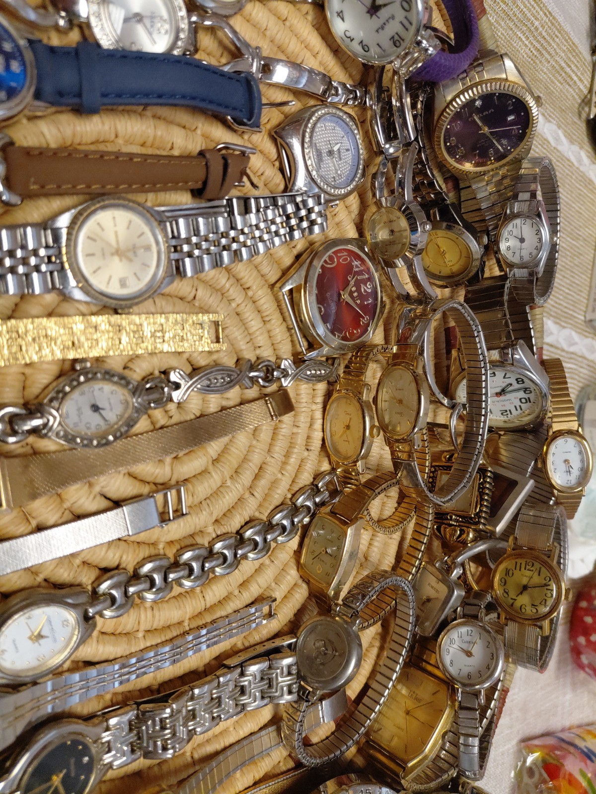 Watch Time Piece Wristwatch Lot Variety Citizen,timex,consort,seiko,armitron Etc