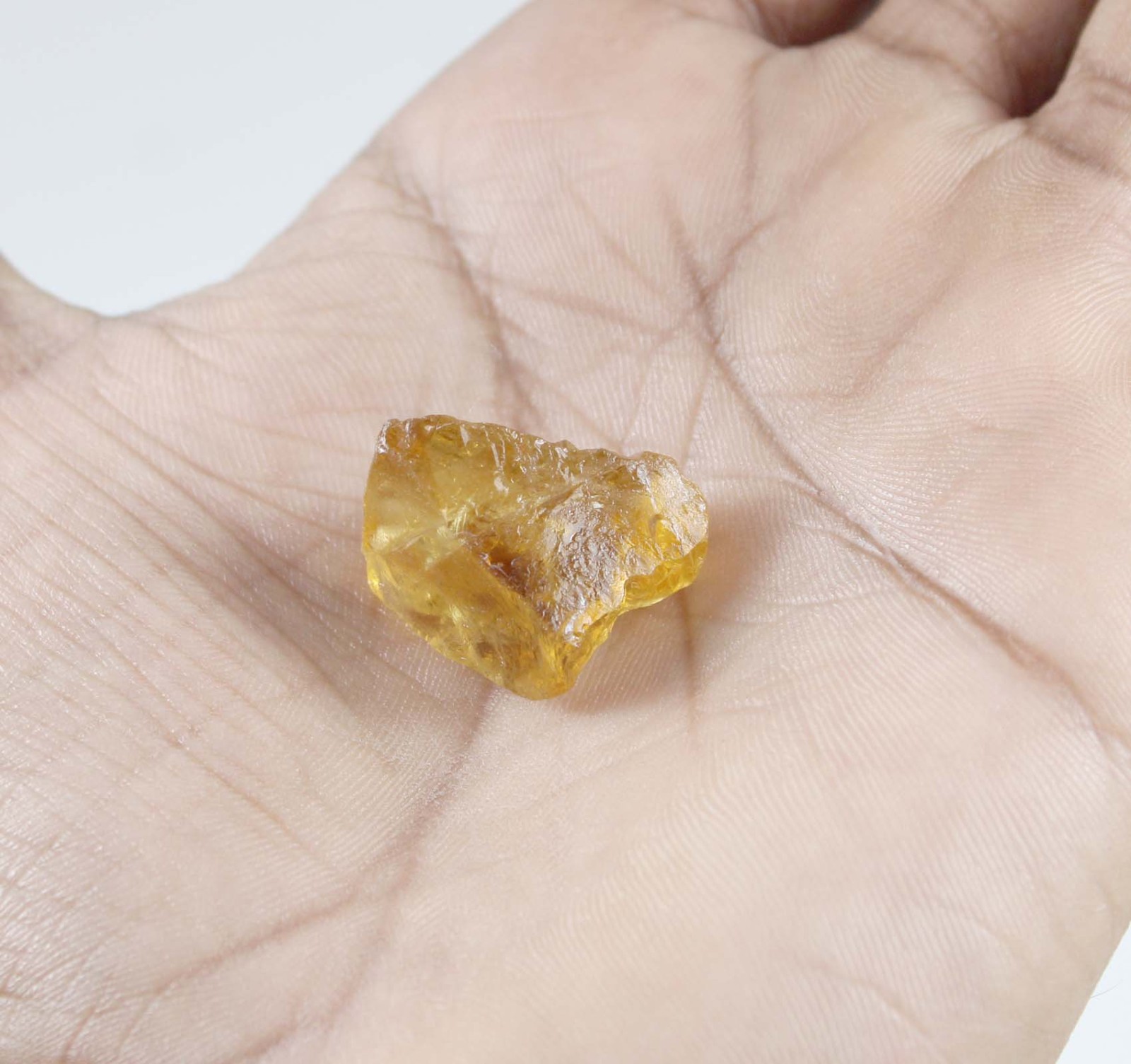 Yellow Grossular Garnet 26.75 Ct Natural Gemstone Rough Certified T37043