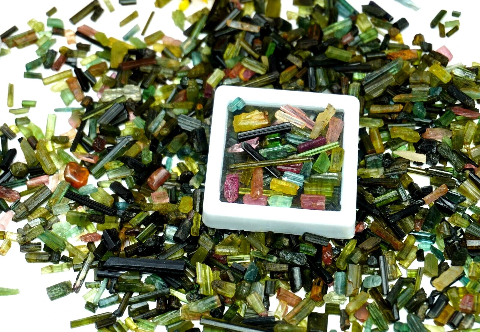 200 Ct+ Natural Multicolor Tourmaline Pencil Rough Lot Loose Gemstone Best Offer