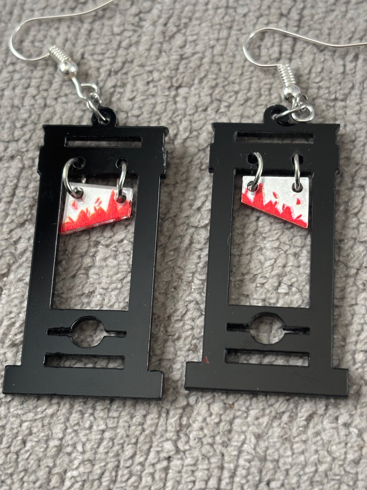 BUY 2 GET 1 FREE Spooky Themed Earrings | Dark heart Skull Cauldron Eyeball Blac