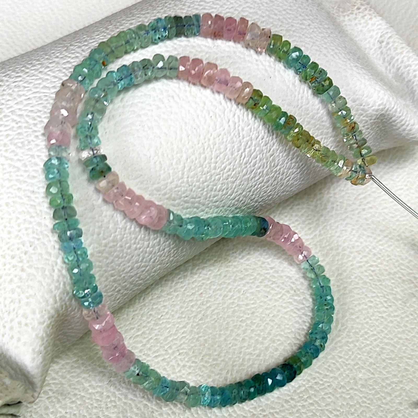Brazil Multi Beryl 5mm Faceted Rondelle 15.5″ Beads Strand Jewelry Making