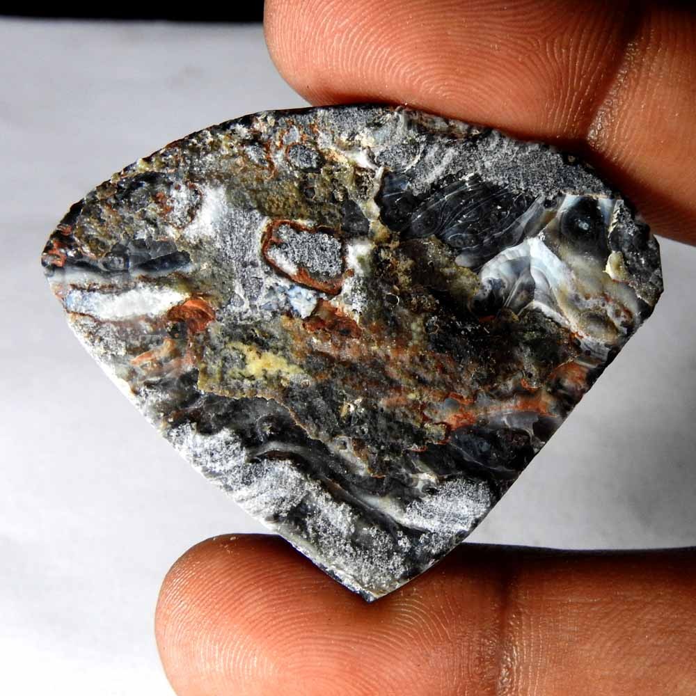 71.40 Cts 100% Natural Mexican Desert Druzy Conchina Crystal Agate Cab Gemstone