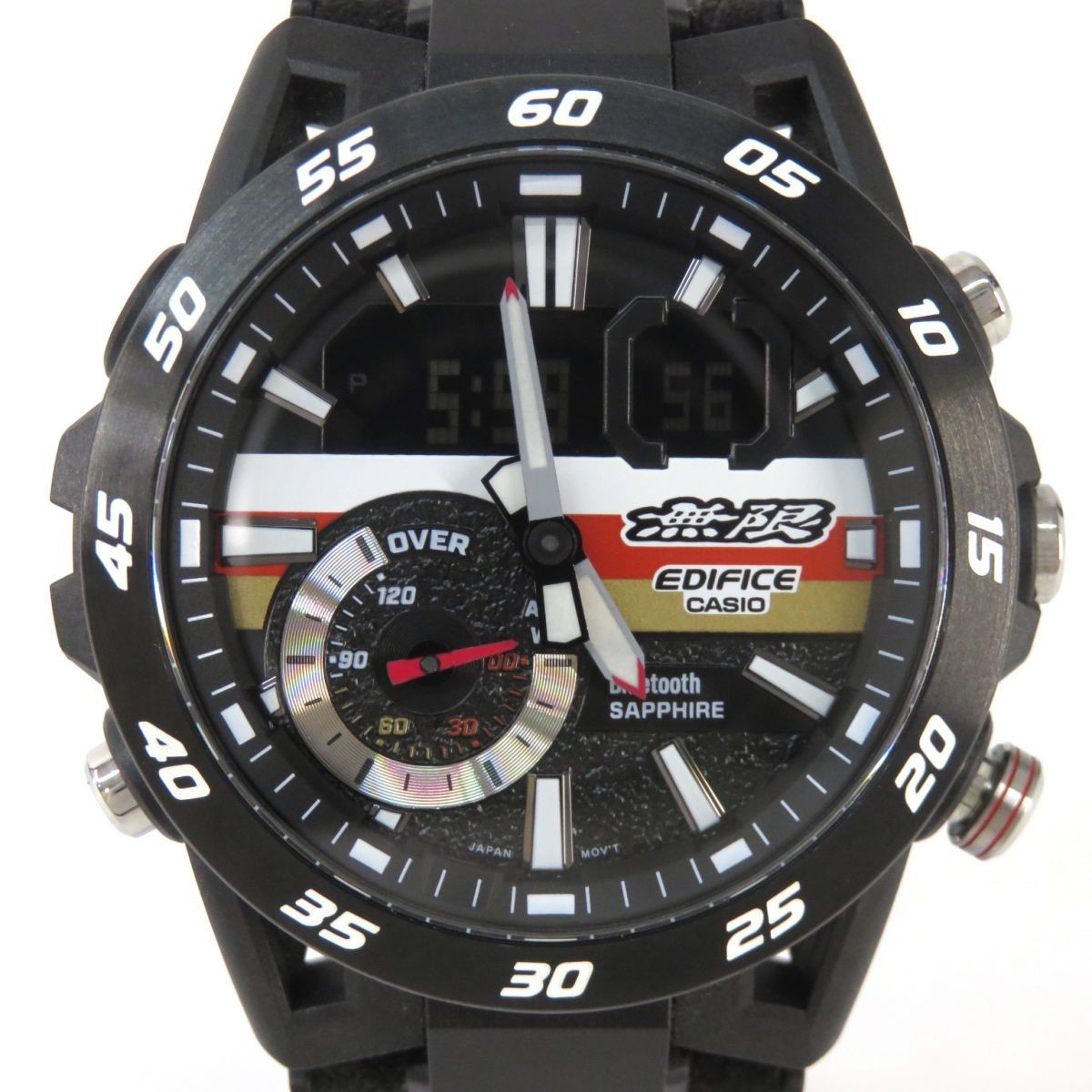 Casio Edifice ECB-40MU-1AJR Mugen Edition Alcantara Belt Quartz Watch #0001