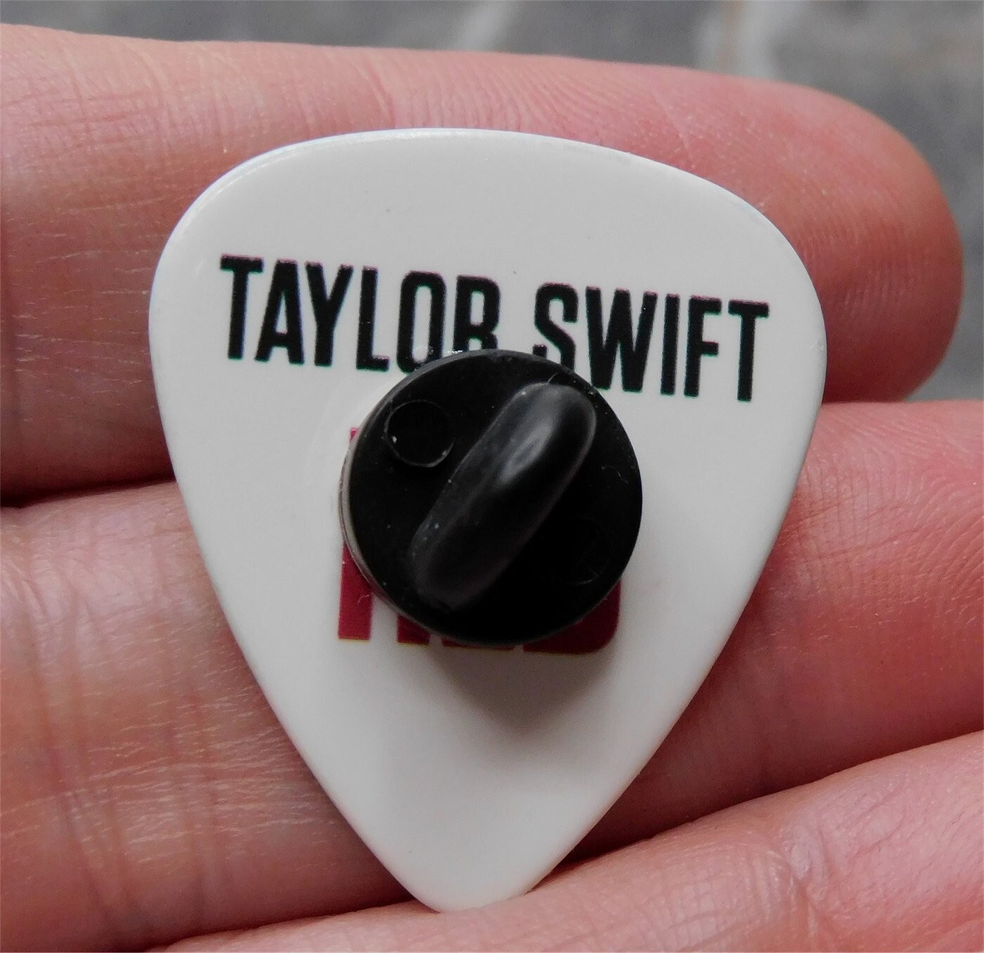 Taylor Swift Red Guitar Pick Lapel Pin or Tie Tack