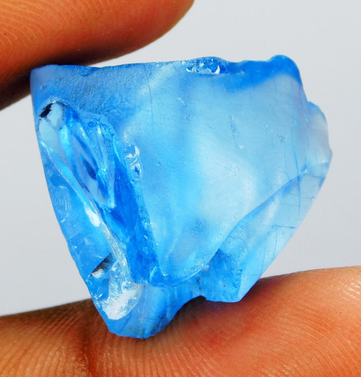 40.55 Ct Natural Ceylon Blue Sapphire Unheated Geuda Rough Loose Gem | Sri Lanka