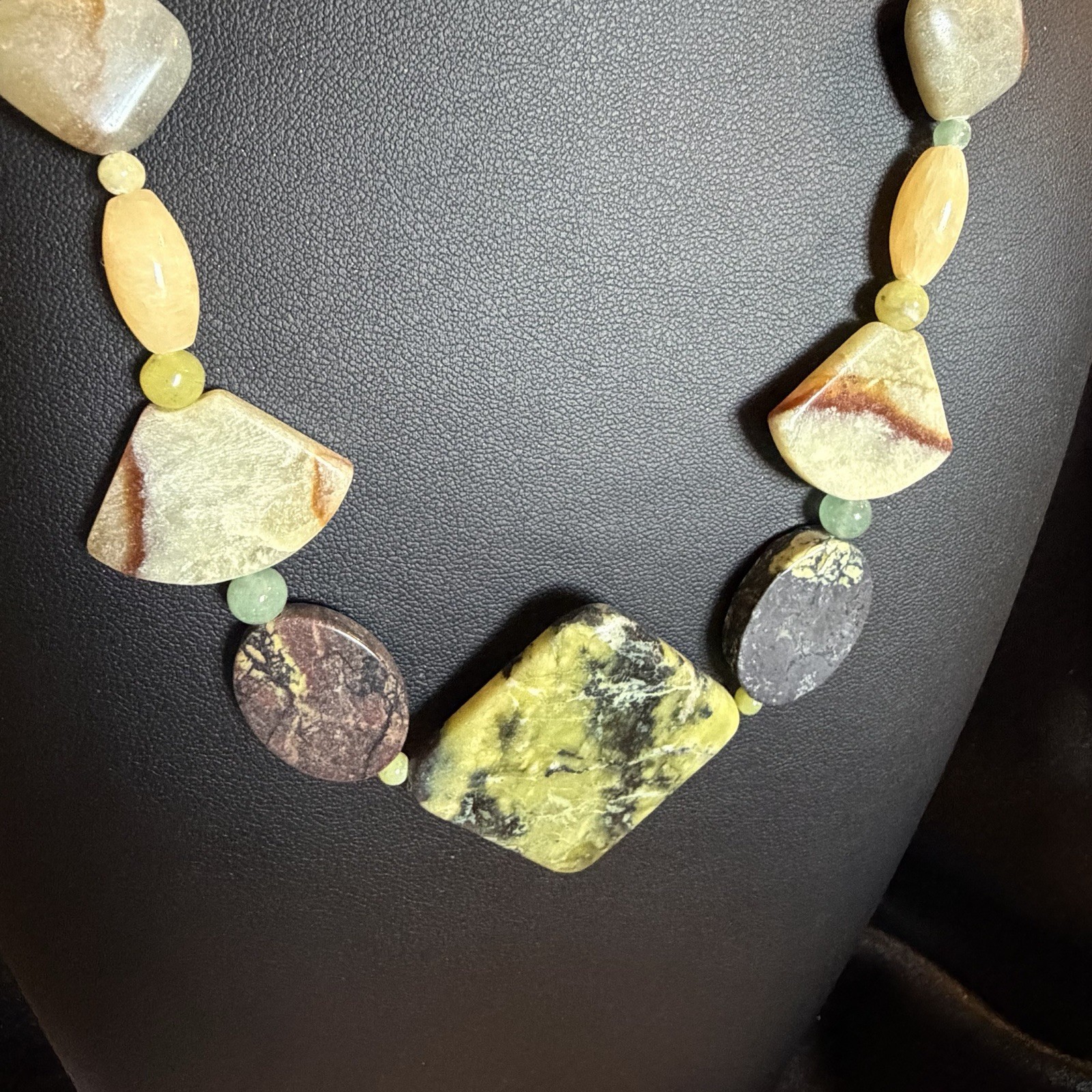 VTG DTR Mine Finds By Jay King Multi Gemstone Necklace Sterling Silver 21” 62g