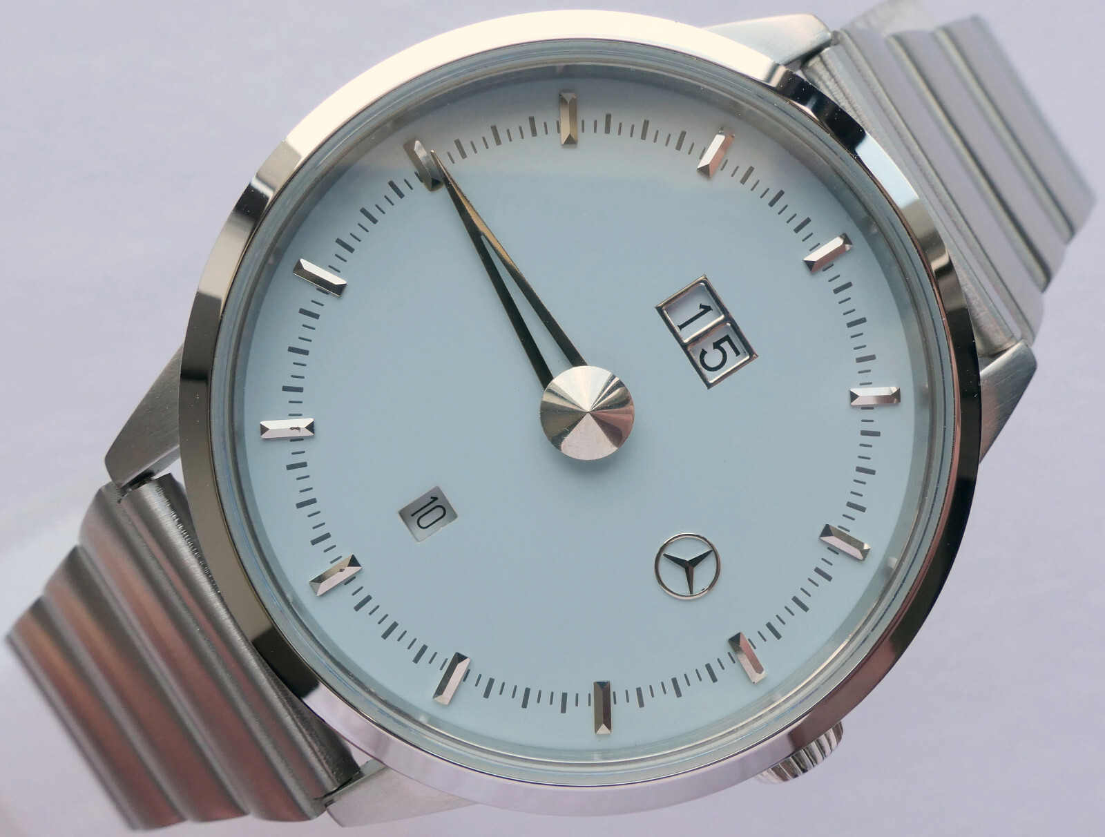 Mercedes Benz Classic Car Accessory Art Deco Retro Design Single One Hand Watch