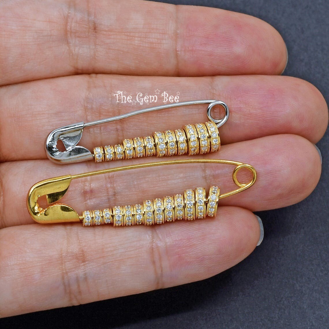 3mm 4mm 5mm 6mm 14k Yellow Gold Diamond Eternity Rondelle Wheel Spacer Bead