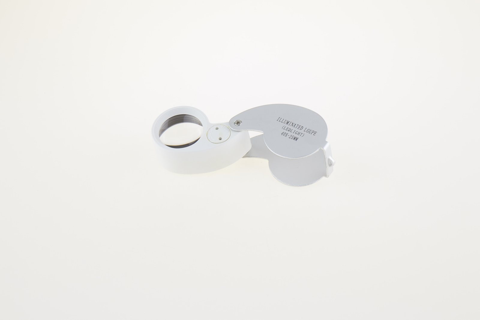 Magnifier lens 40x plastic led light ø 25 mm Magnifier with Flash Light