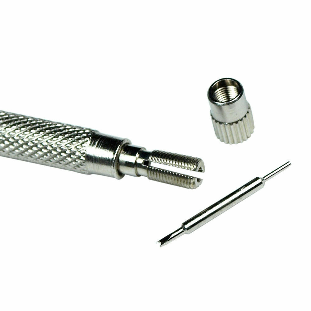 Watch Repair Spring Bar Tool Steel Link Remover Pin Pusher with Spare Tips