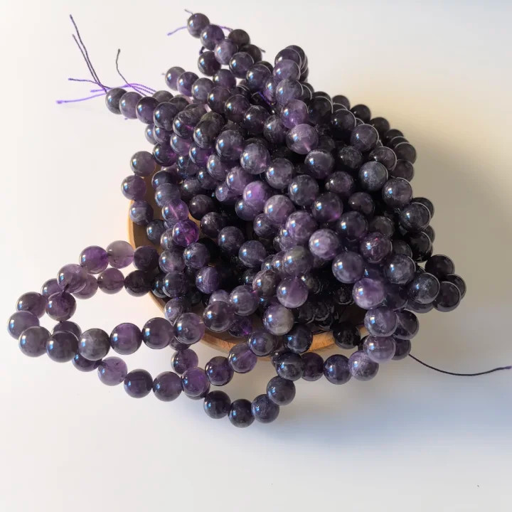 10 Strand Natural Amethyst Stone Round Spacer Loose Beads 10mm Jewelry SWC0