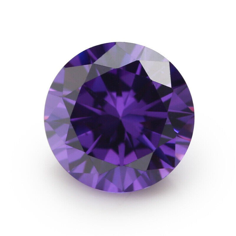 Violet Purple Loose Moissanite Stone Round Excellent Cut VVS1 0.5ct/ 1ct /2ct