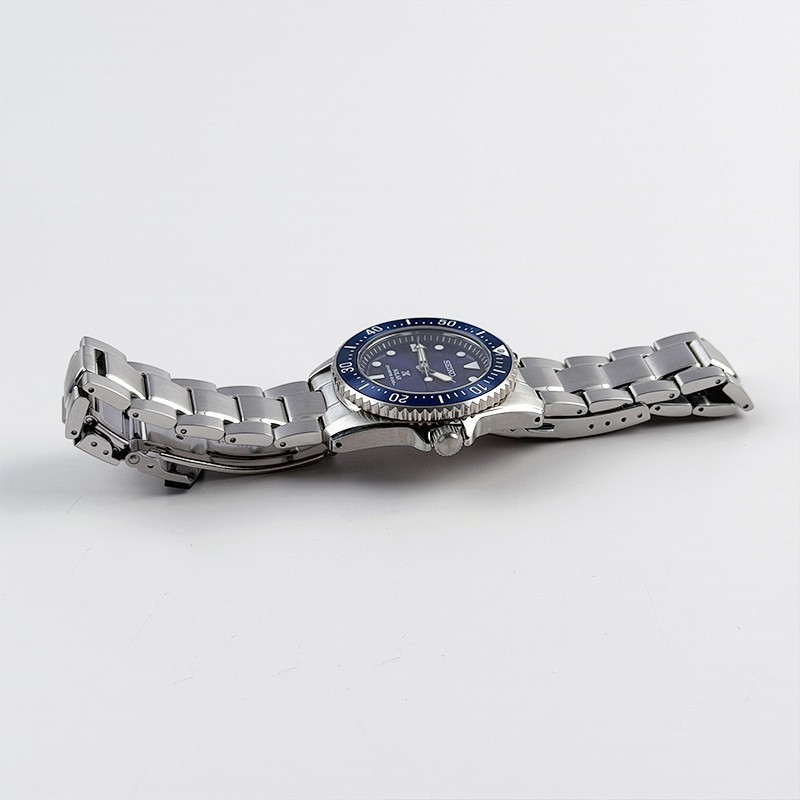 Seiko Men Prospex Sea Solar Power Blue Dial SNE585 Diver Stainless Watch 38.5mm