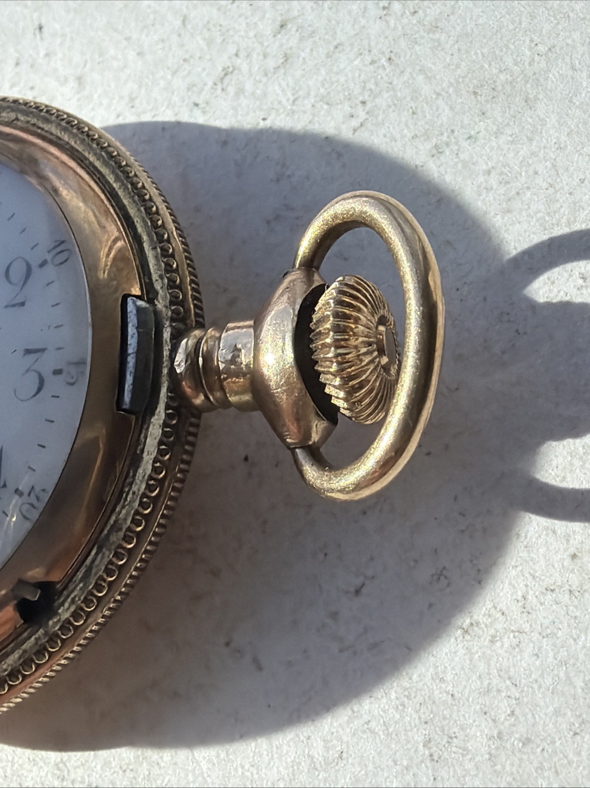 AT24 VTG N Robert 5 Years Gold Filled 36.8mm Pocket Watch Parts Repair As Is**