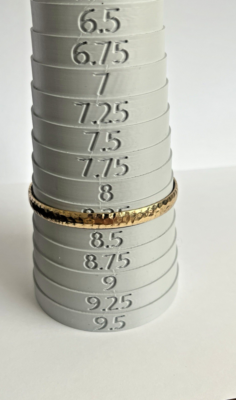 Bright Gold Tone Bangle Bracelet Set 8 Stackable Mixed Texture 8-8.25in