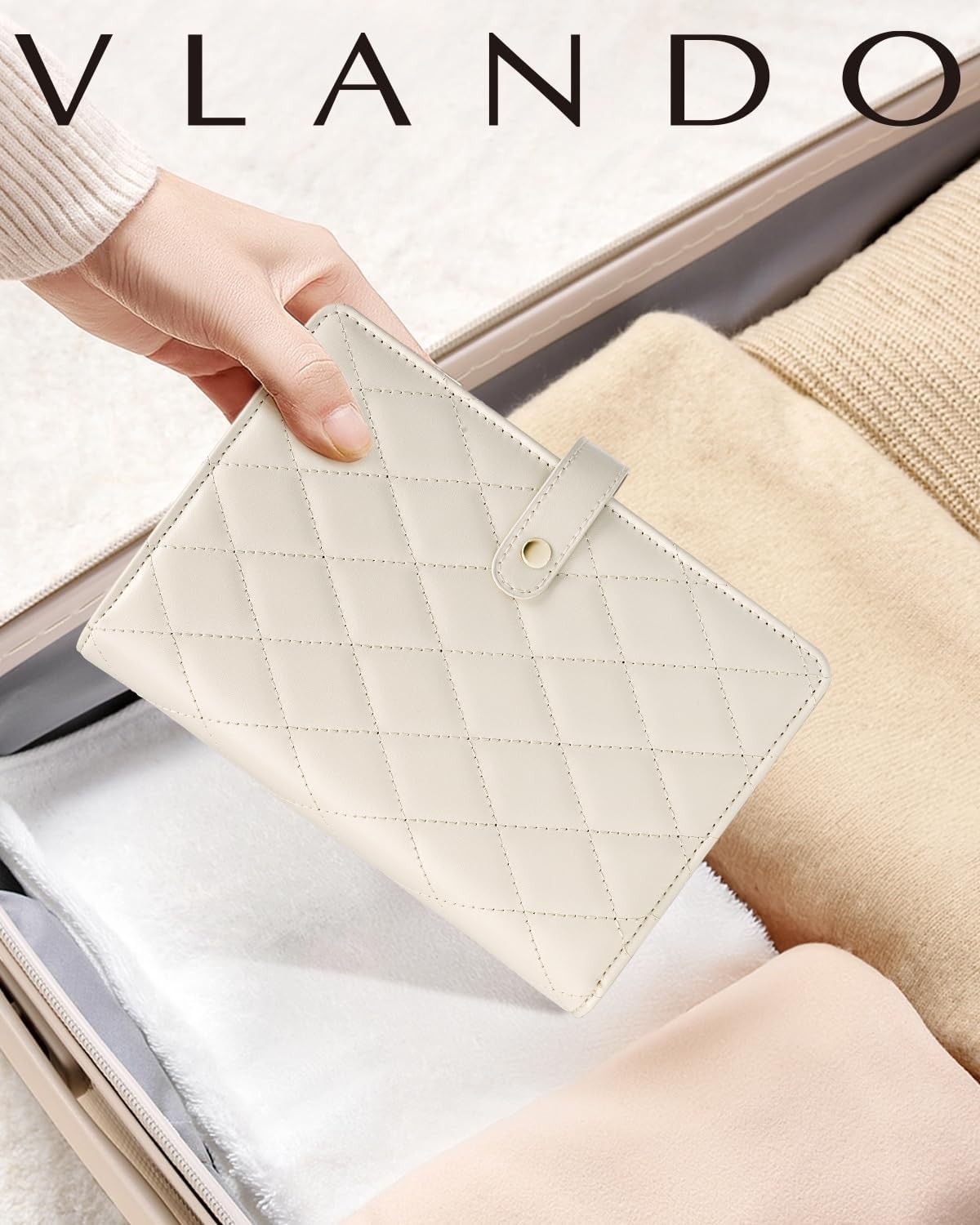 VLANDO Travel Jewelry Organizer Case,Jewelry Storage Book,Jewelry Pouches Bags