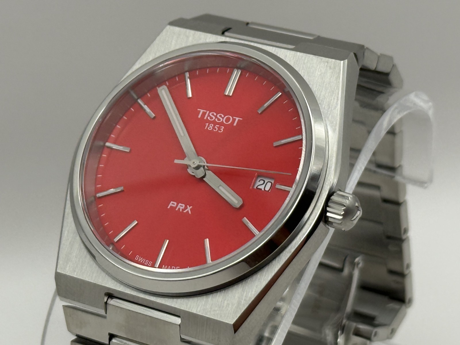 Tissot PRX 40mm Red Dial Stainless steel Adults Watch T137.410.11.421.00