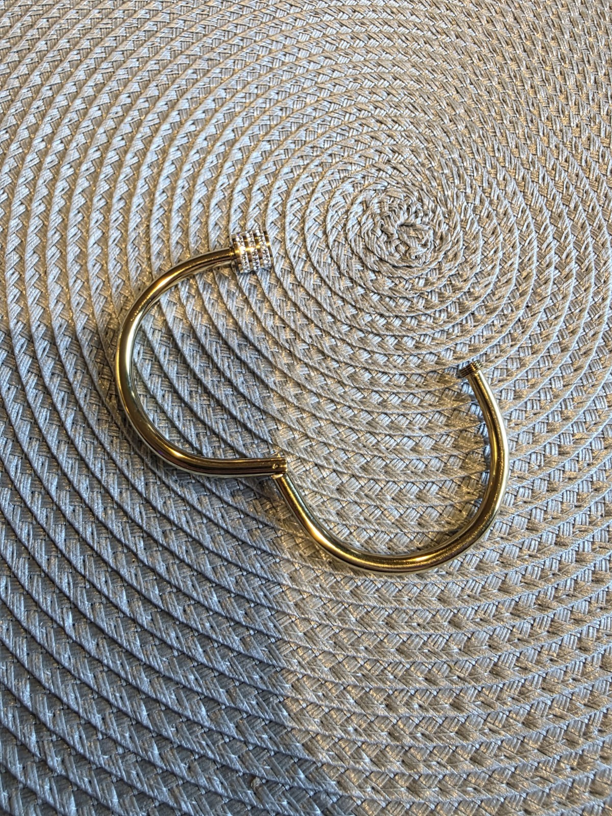 Bracelets Set of 3 Classic Zircon Stainless Steel Inlaid Bangles Evening NEW