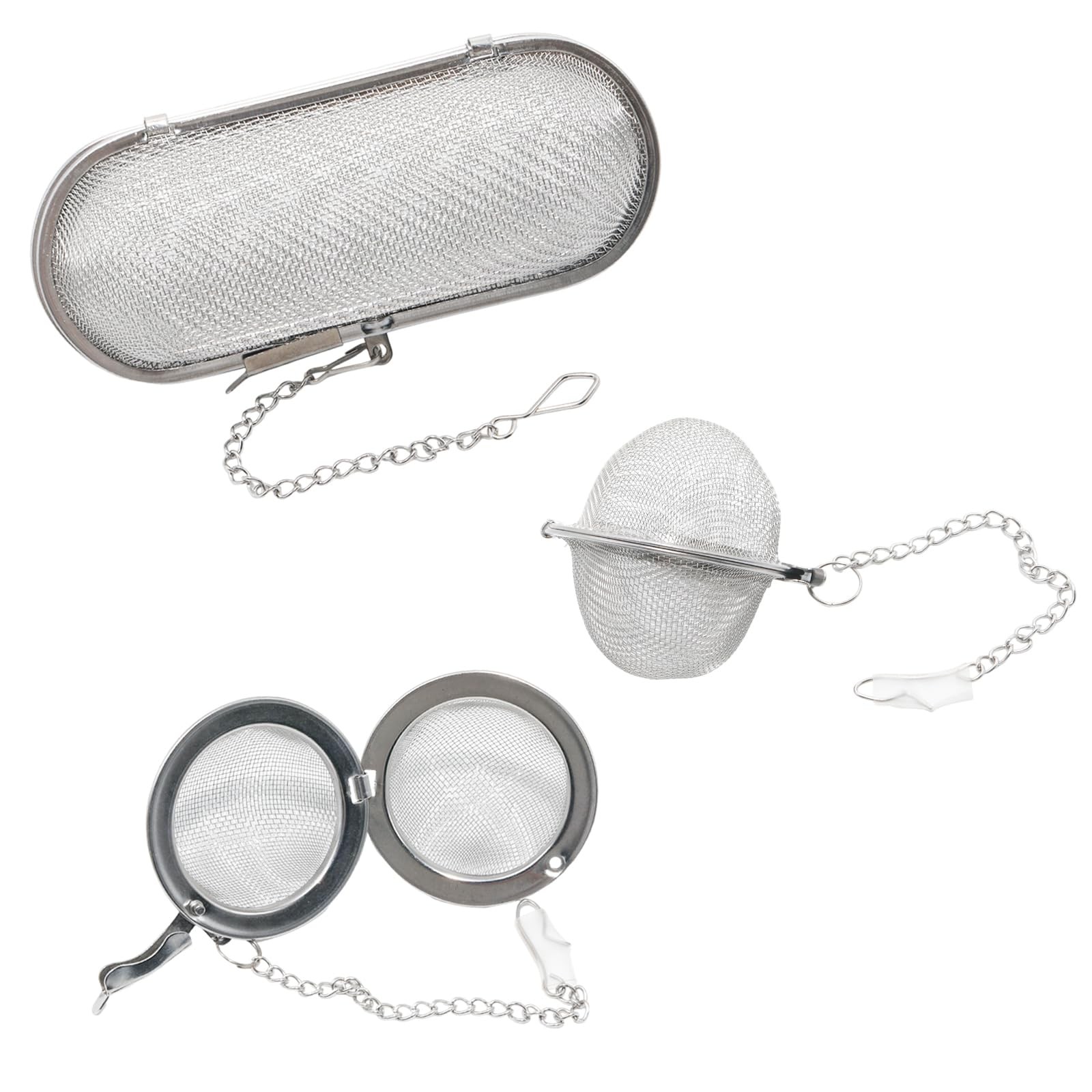 3 Pack Ultrasonic Cleaner Small Parts Basket, Stainless Steel Mesh Baskets fo…