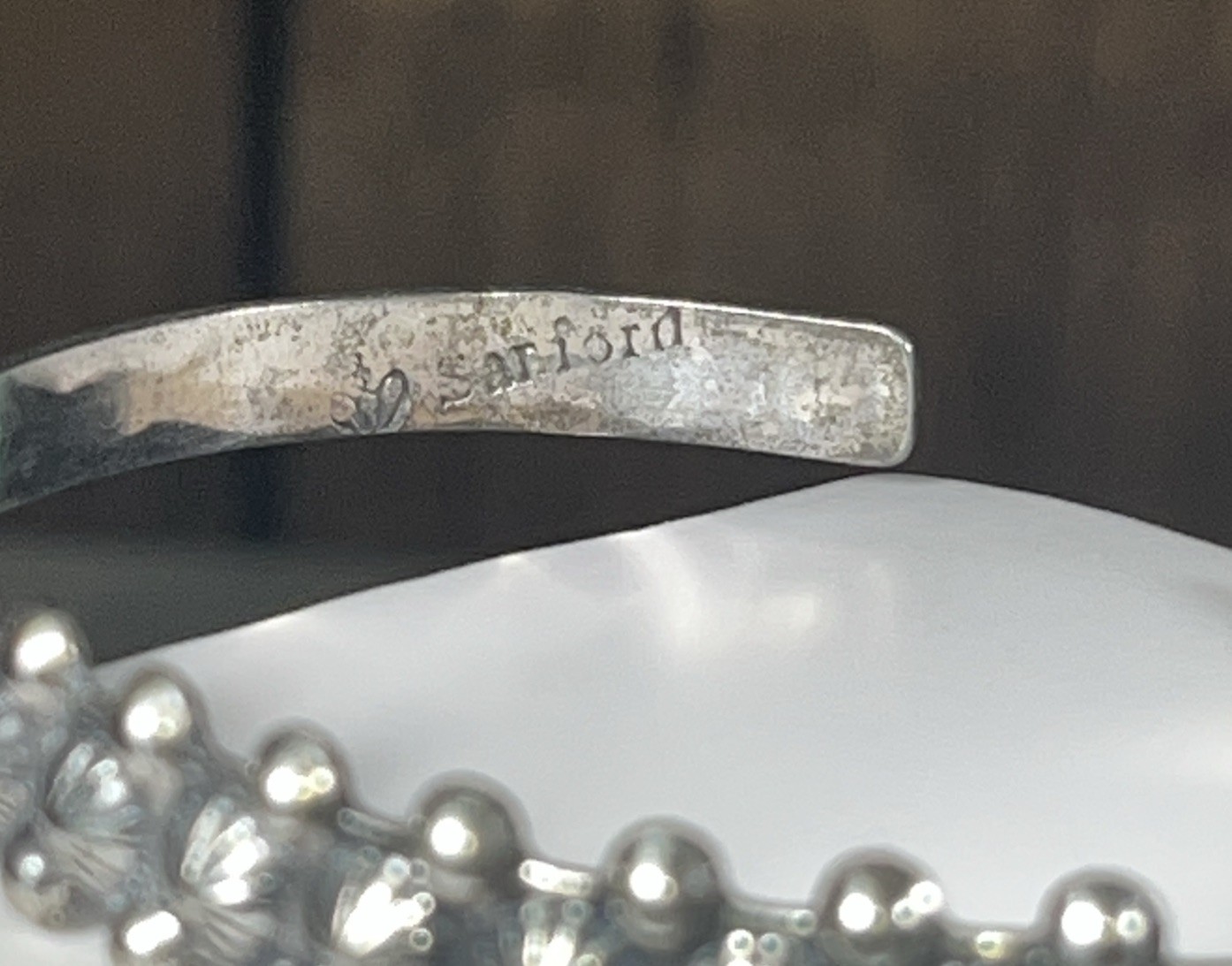 Vintage Fred Harvey Style Tourist Nickel Silver Cuff Bracelet